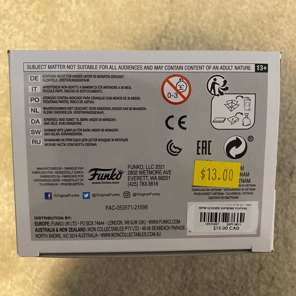 Soldier Supreme Funko Pop - Picture 4 of 4